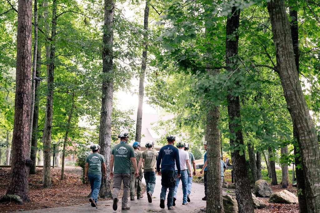 Miller's crew heading to the job site