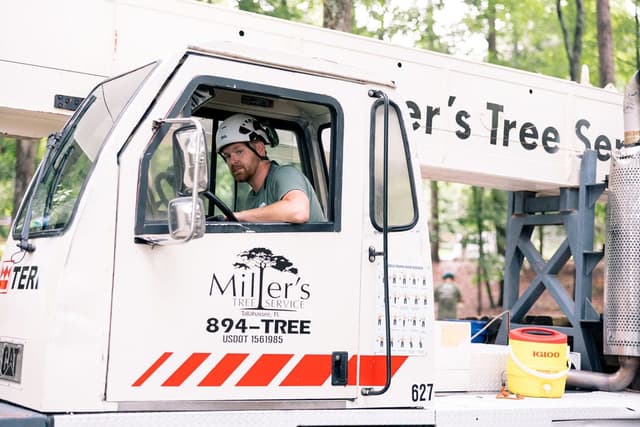 Hunter Strickland, Crane Operator at Miller's Tree Service